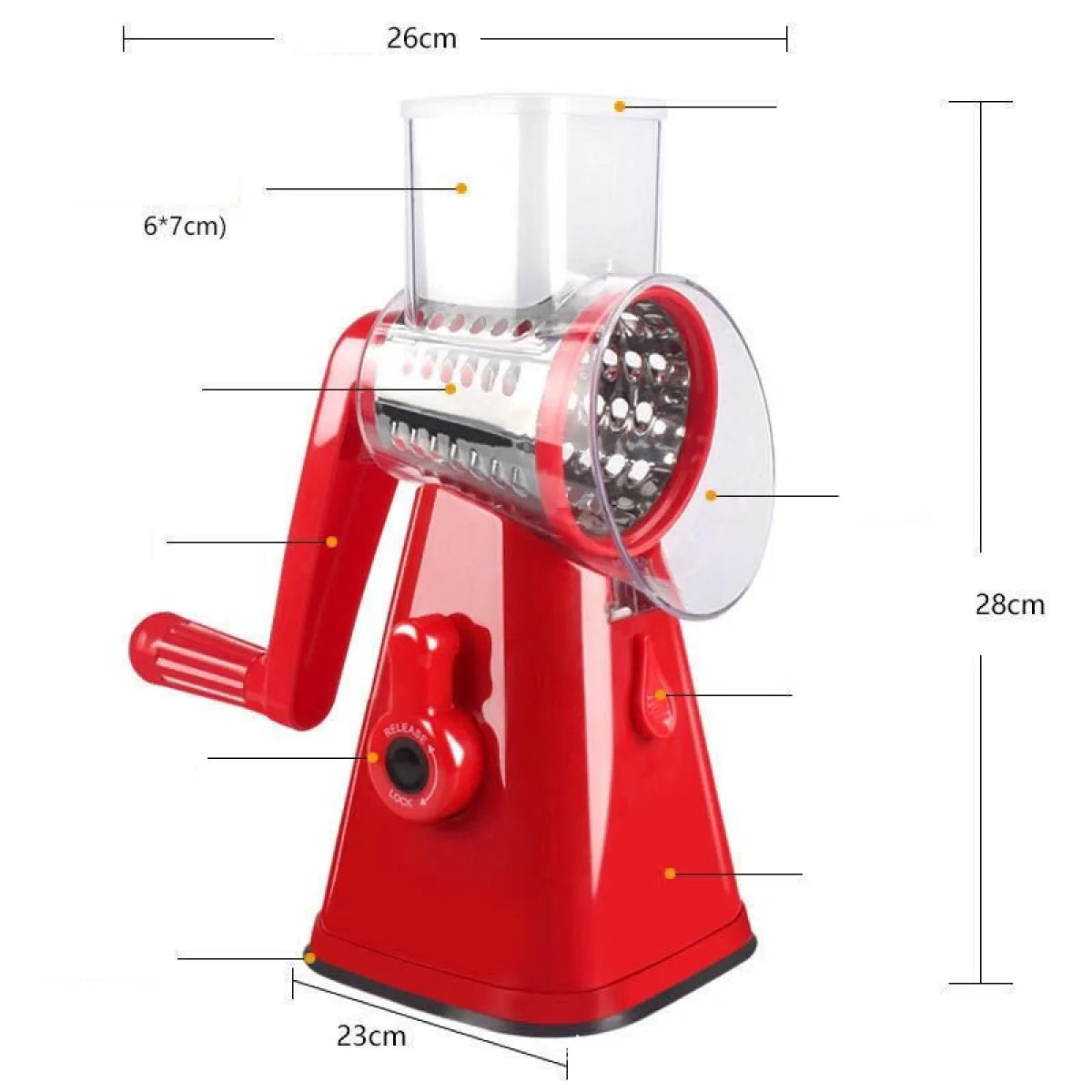 Multi-Functional Handheld Vegetable Slicer